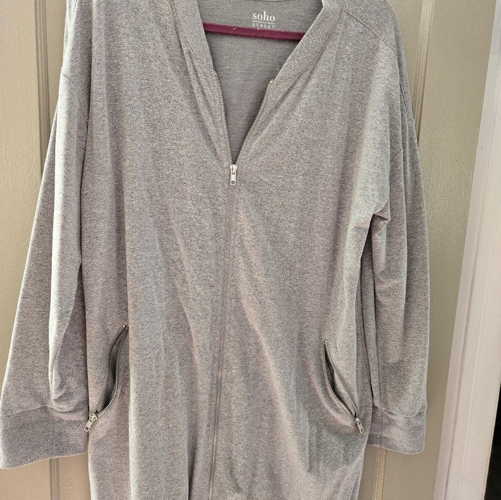 Stretch long cardigan